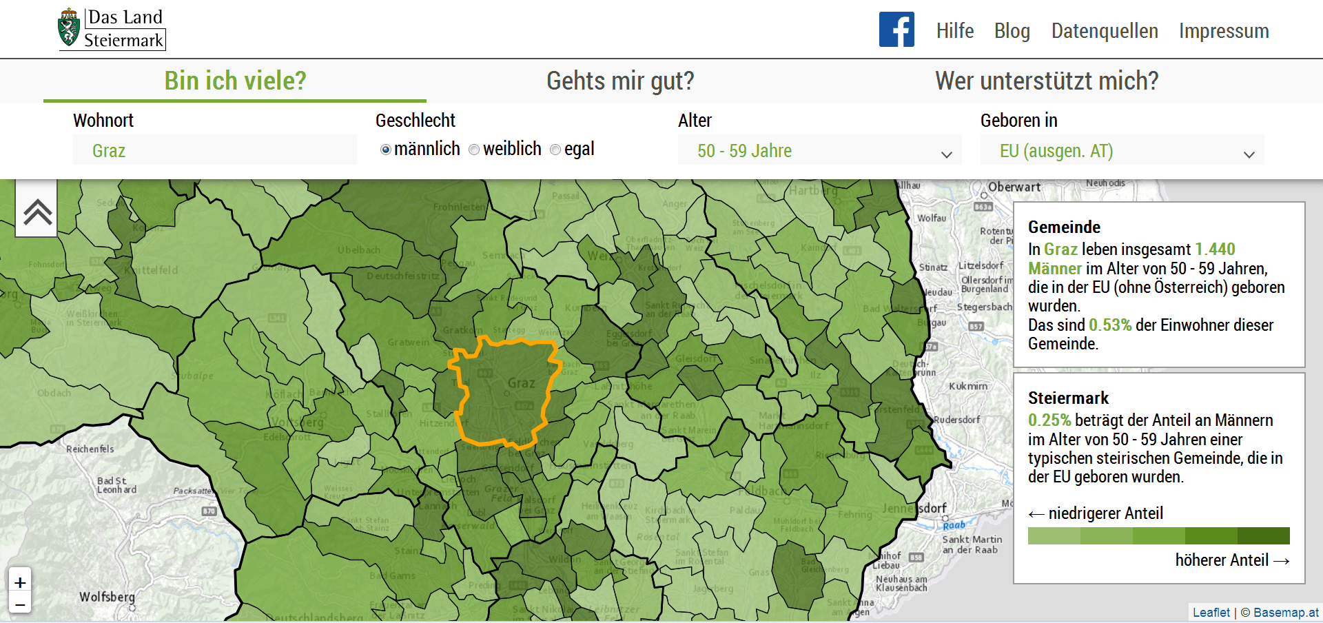 Styrian Diversity Visualisation